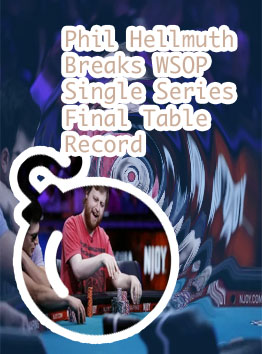 Most final tables world series poker